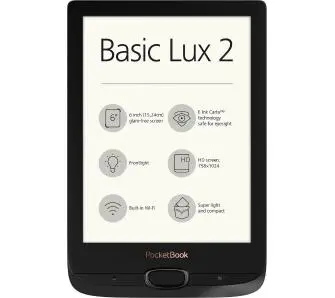 Czytnik E-booków Pocketbook 616 Basic Lux 2 6" 8GB WiFi Czarny