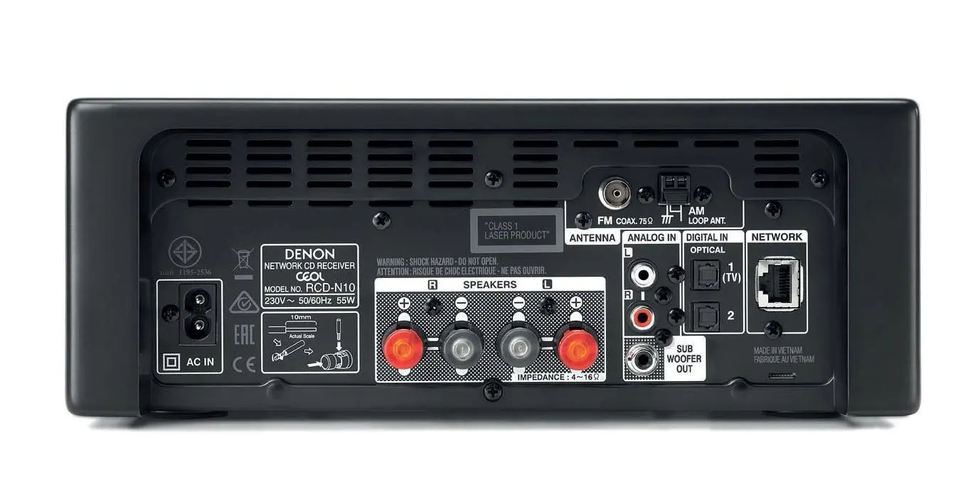 Wieża Denon CEOL N10 (RCD-N10 + SC-N10) 130W Wi-Fi Bluetooth