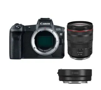 Aparat Canon EOS R + EF-RF adapter + RF 24-105mm F/4L IS USM