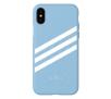 Etui Adidas Moulded Case PU Suede iPhone X/Xs (niebieski)