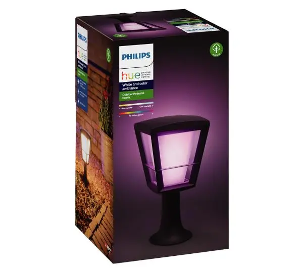 Philips Econic Hue Outdoor Pedestal Light Black 17441/30/P7 - Kup na Raty - RRSO 0%
