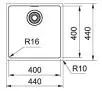 Zlewozmywak Franke Maris MRX 110-40 Stalowy Srebrny