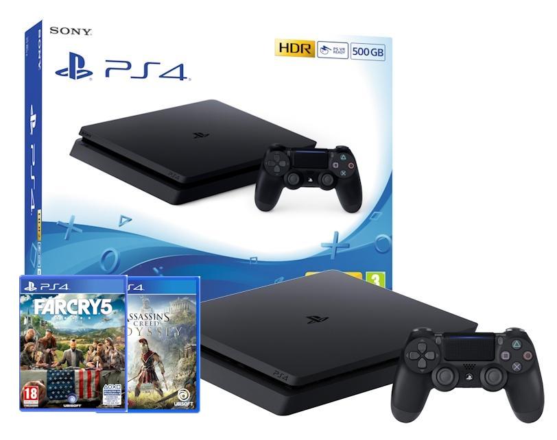 Konsola Sony PlayStation 4 Slim 500GB + Assassins Creed Odyssey + Far Cry 5