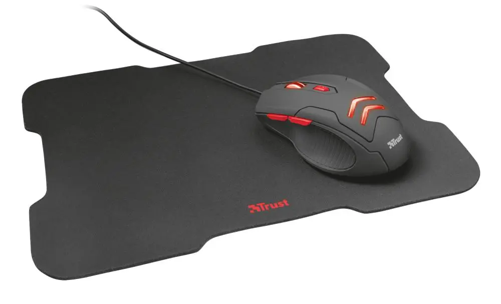 Myszka gamingowa Trust Ziva Gaming Mouse Podkładka Czarny