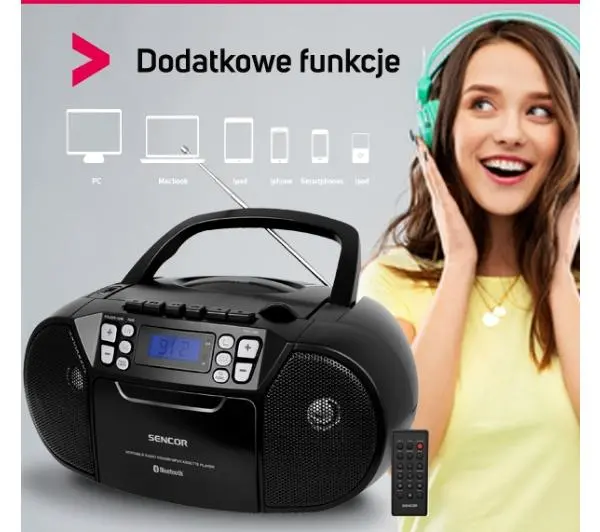 Sencor SPT 3907 B Bluetooth Czarny