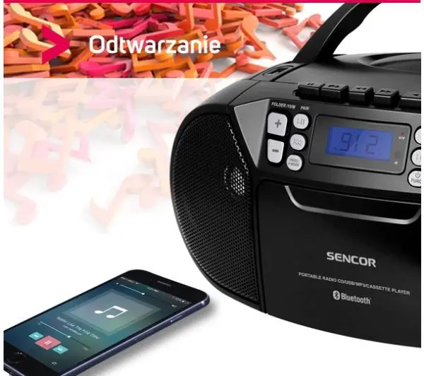 Sencor SPT 3907 B Bluetooth Czarny