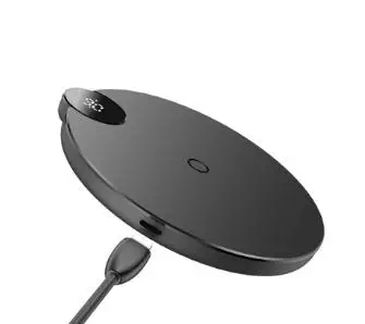 Ładowarka indukcyjna Baseus WXSX-02 Ładowarka indukcyjna Qi 10W Digital LED + kabel Lightning 1.2m Czarny