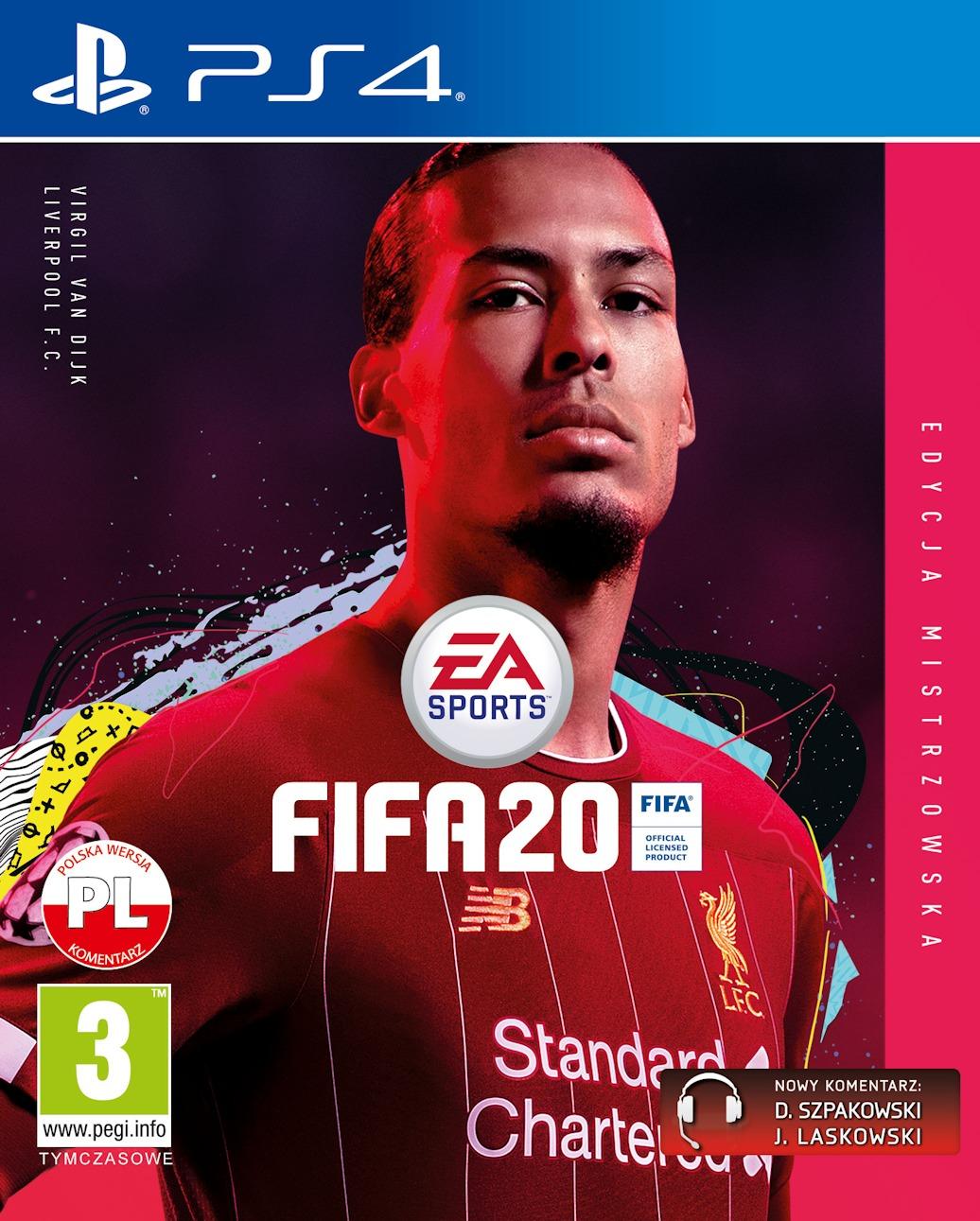 FIFA 20 - Edycja Mistrzowska - Gra na PS4 (Kompatybilna z PS5)
