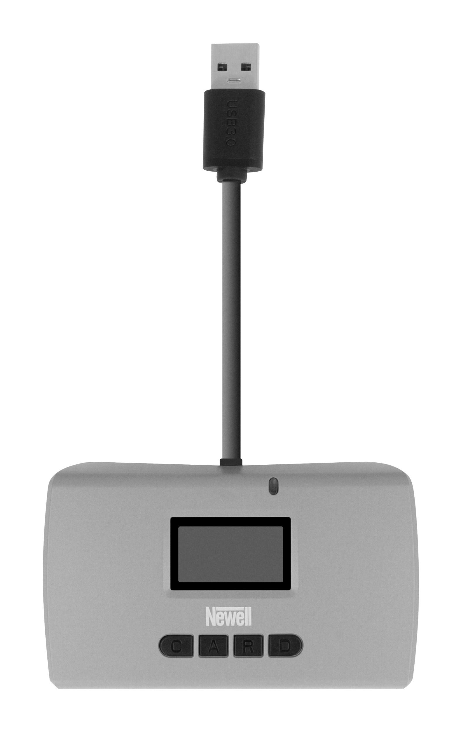 Newell Czytnik kart pamięci z funkcją No-PC backup i Recovery - szary