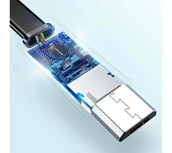 USAMS płaski U2 microUSB US-SJ201 Czarny