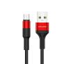 Kabel USAMS pleciony U5 2A micro USB US-SJ224 Czerwony
