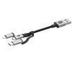 Kabel Mophie 409903220 Lightning - USB-C - microUSB  1m (czarny)