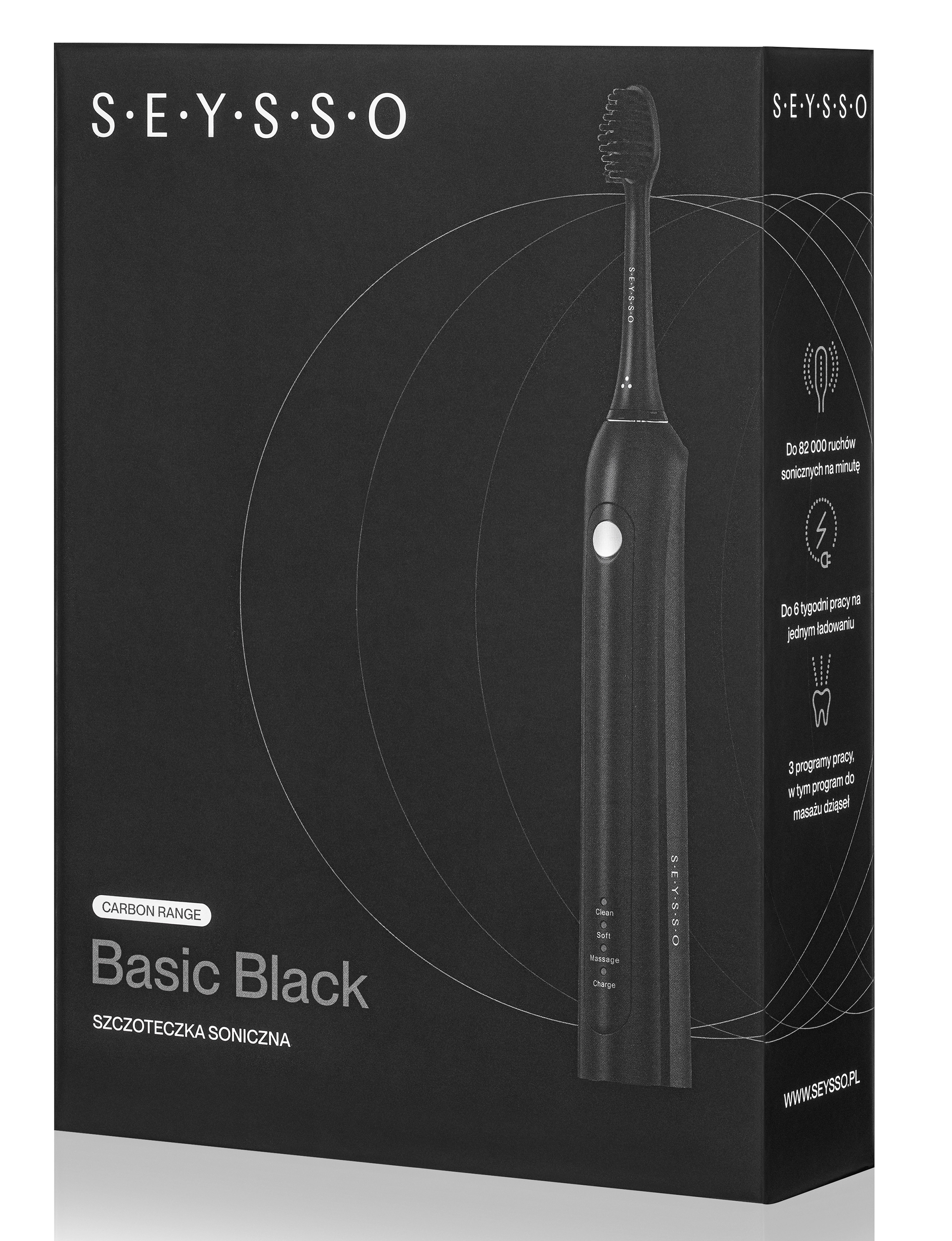 Szczoteczka soniczna SEYSSO Carbon Basic