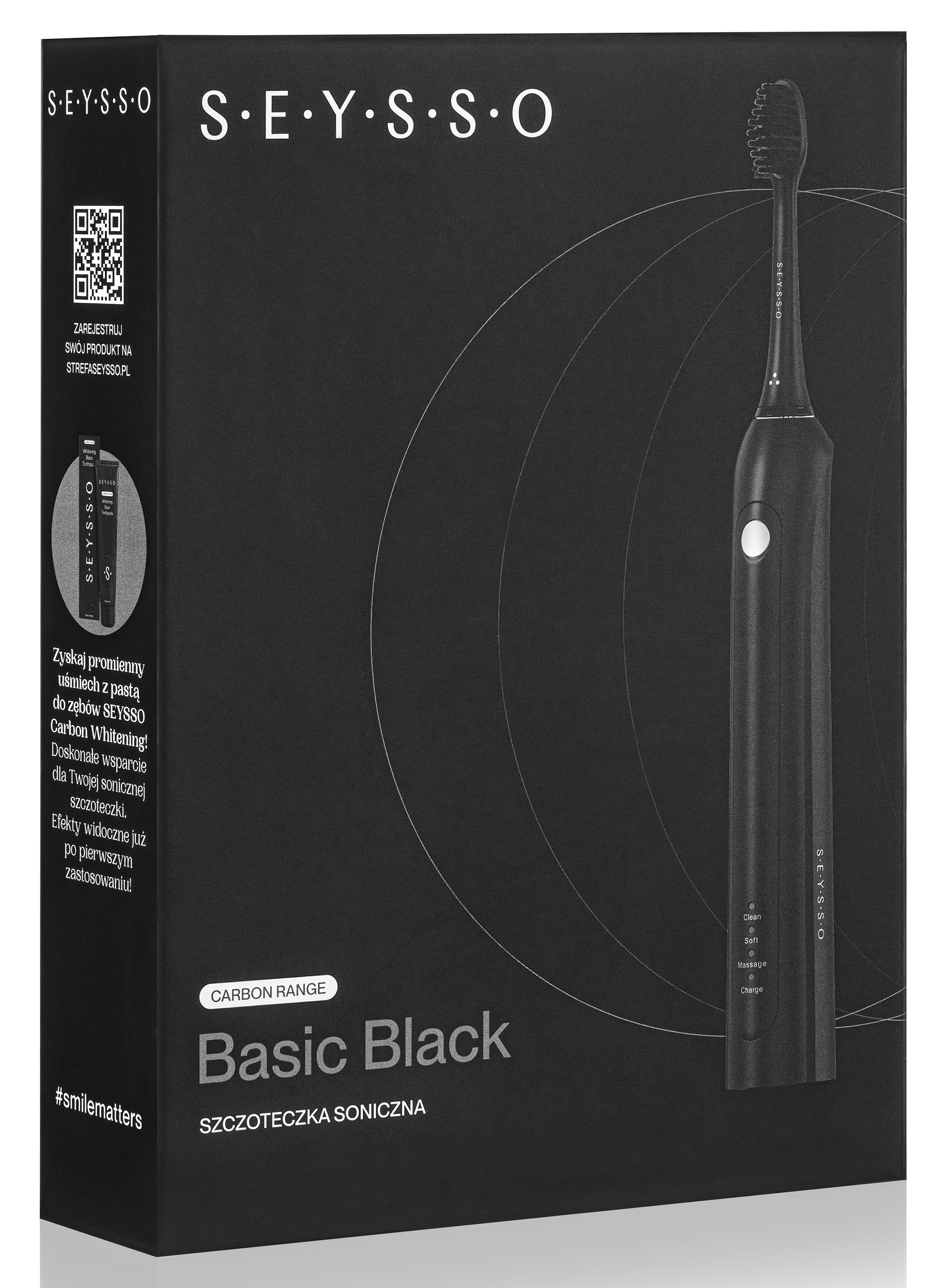 Szczoteczka soniczna SEYSSO Carbon Basic