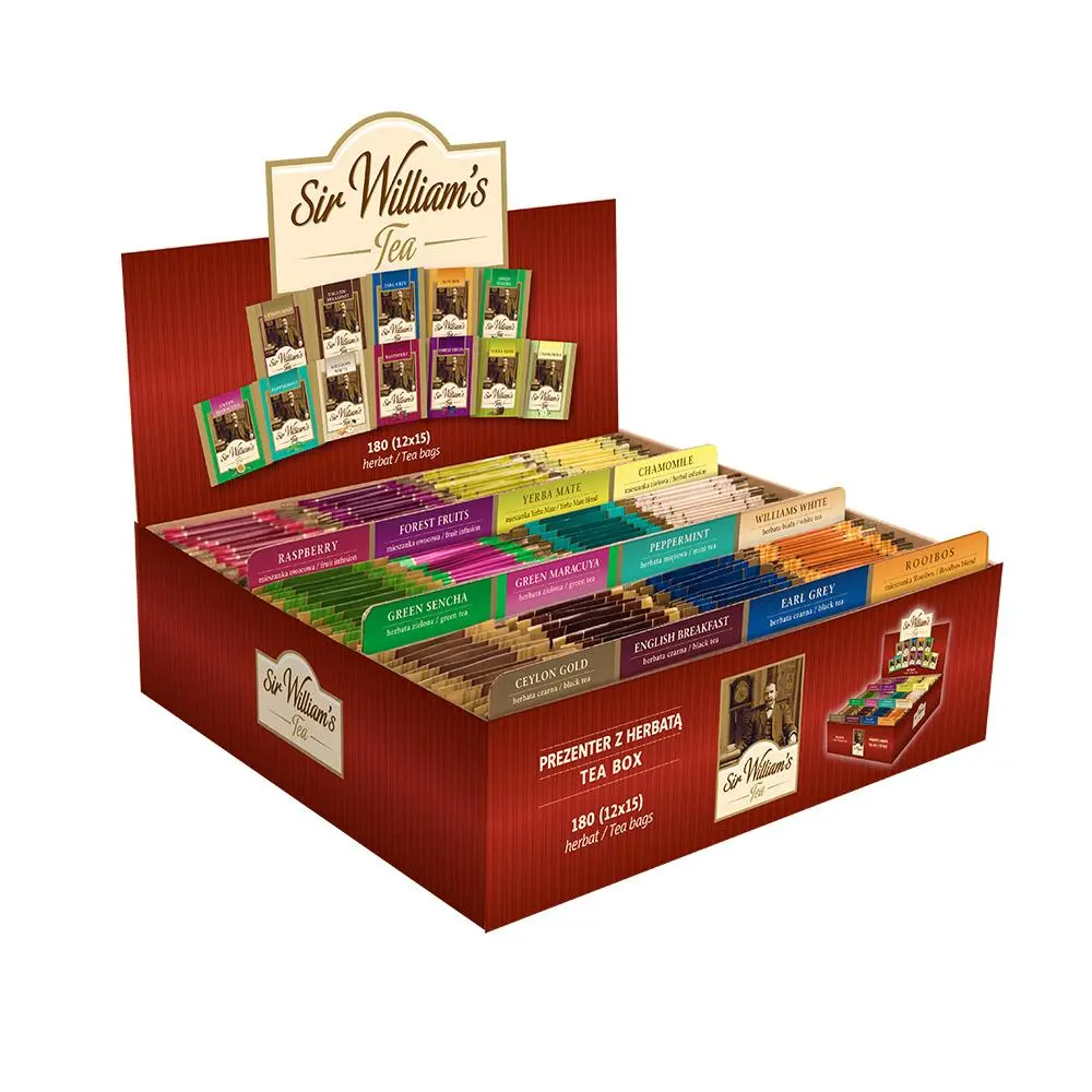 Herbata Sir Williams Prezenter z herbatą 180szt.