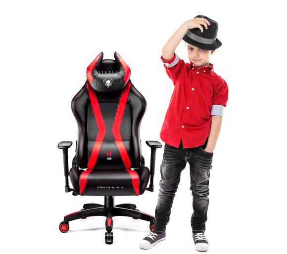 fotel gamingowy Diablo Chairs X-Horn 2.0 Kid Size (czarno-czerwony)