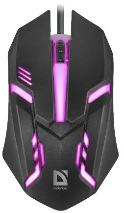 Myszka gamingowa Defender Cyber MB-560L Czarny