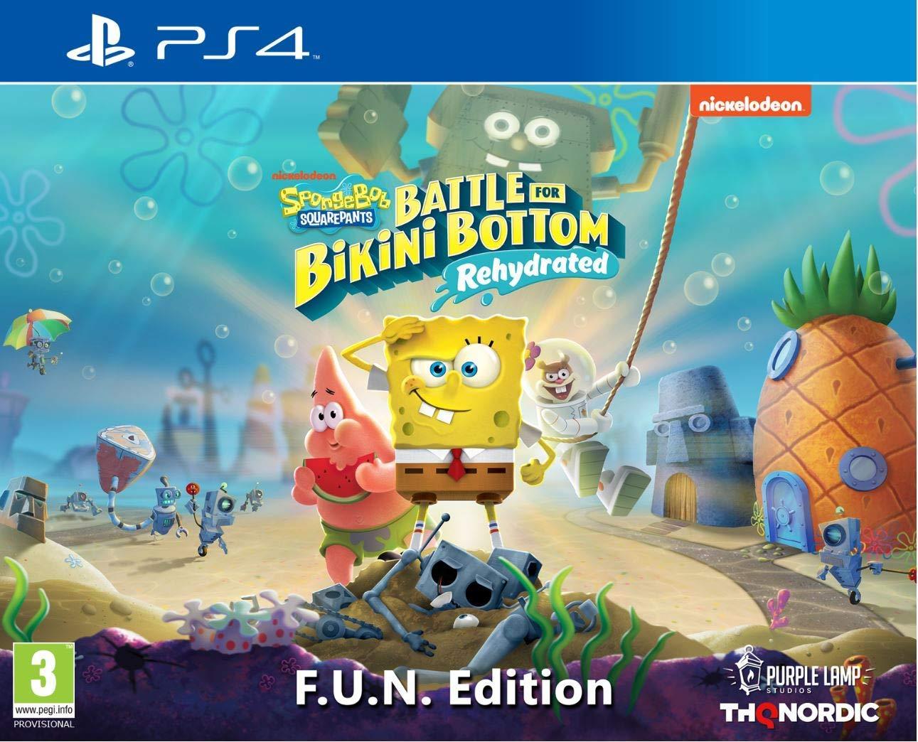 Spongebob SquarePants: Battle for Bikini Bottom Rehydrated - Edycja F.U.N. - Gra na PS4 (Kompatybilna z PS5)