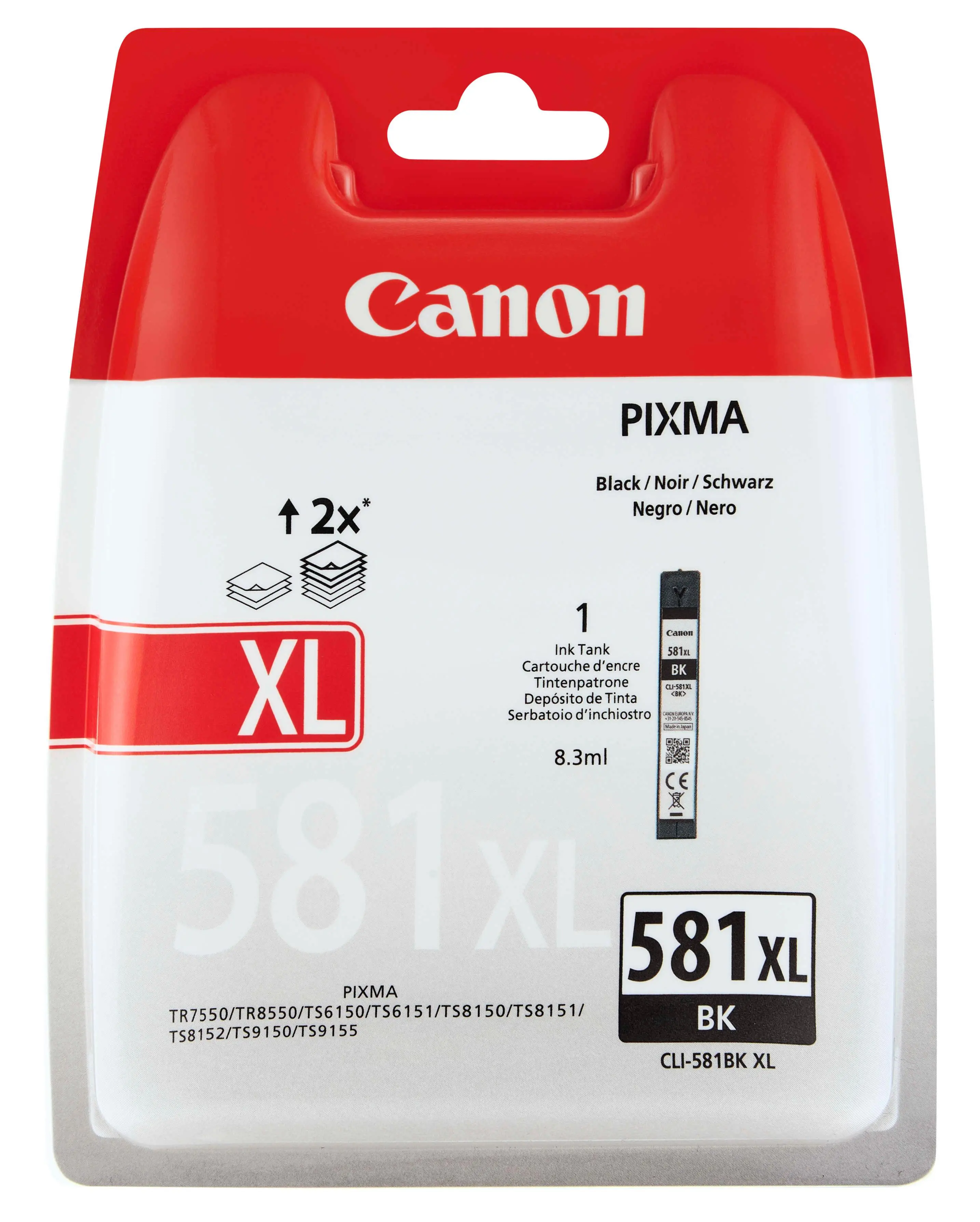 Tusz Canon CLI-581XL BK Czarny 8,3 ml