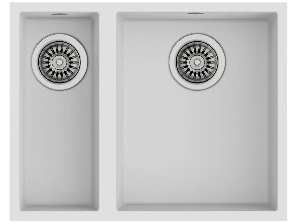 Zlewozmywak Teka SQUARE 2B 560 TG Granitowy Biały arktyczny