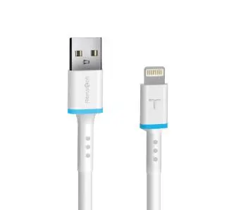 Kabel Reinston EKT41 elastyczny USB-A na Lightning MFI 1,2m Biały