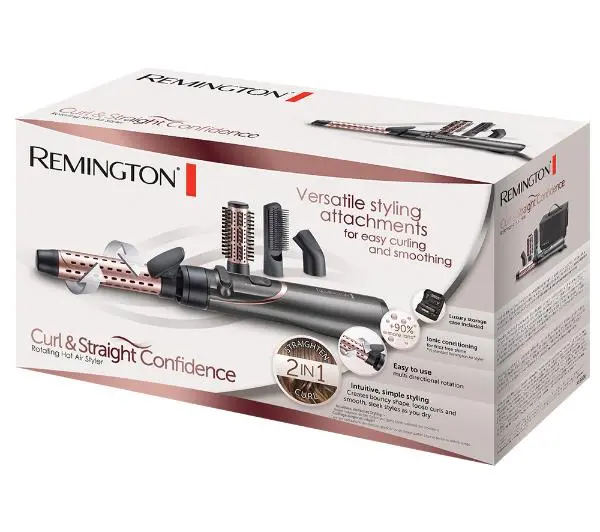 Remington AS8606 Curl & Straight Confidence 800W Jonizacja Obrotowa Zimny nawiew Średnica szczotki 40mm - ⚡ BESTSELLERY ⚡