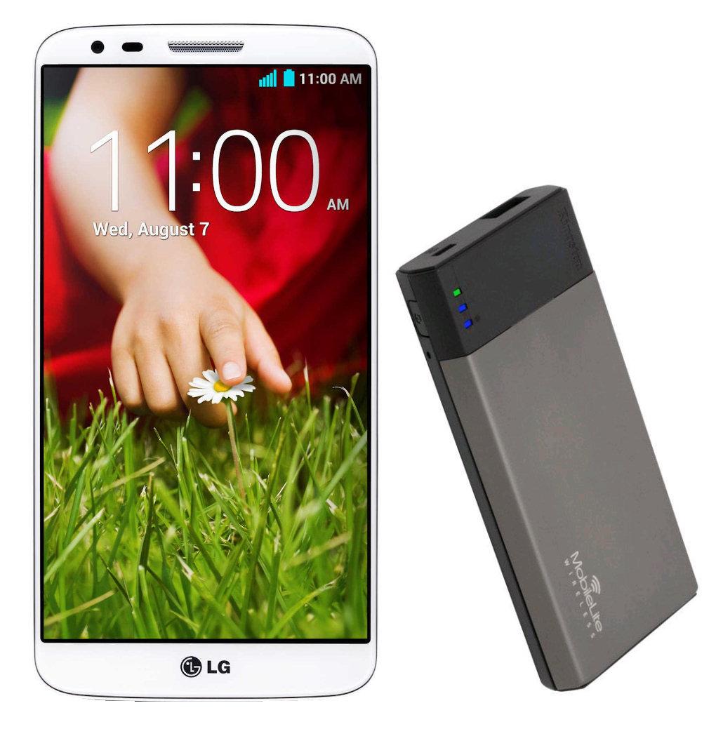 LG G2 (biały) + czytnik kart pamięci MLW221