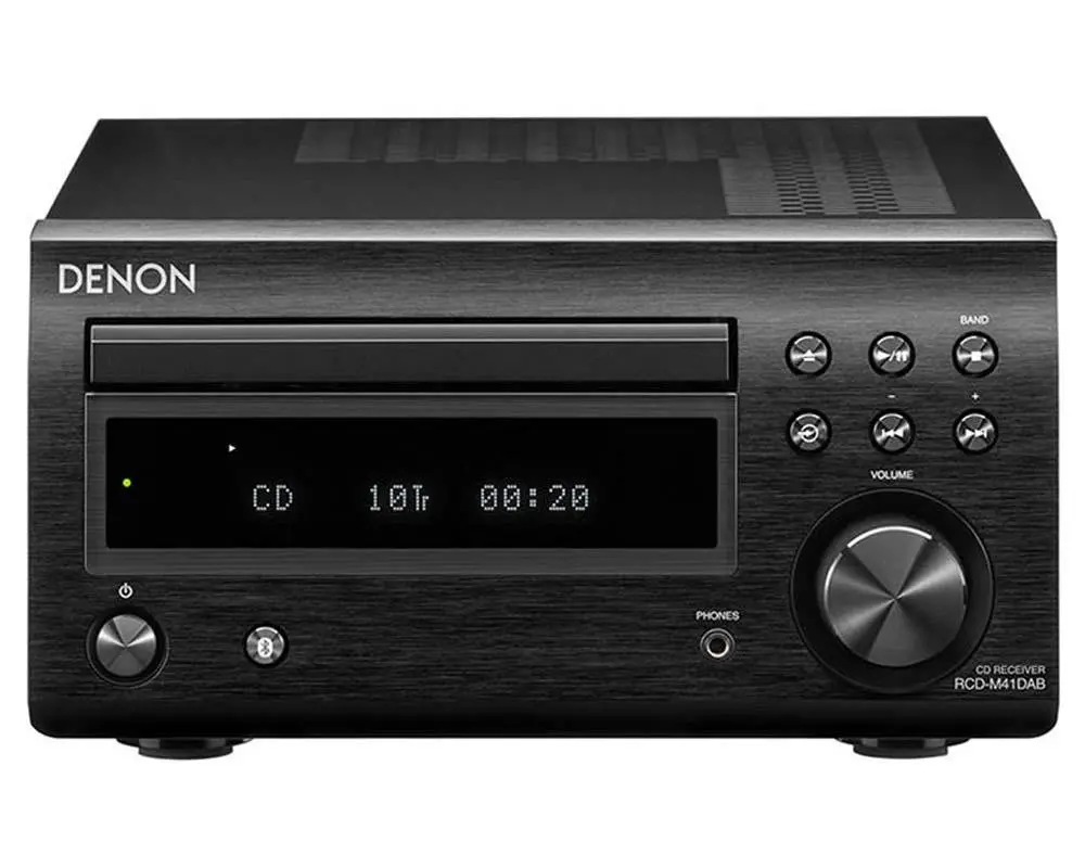 Wieża Denon D-M41DAB / RCD-M41DAB + SC-M41 60W Bluetooth Radio FM Czarny / Wiśniowy