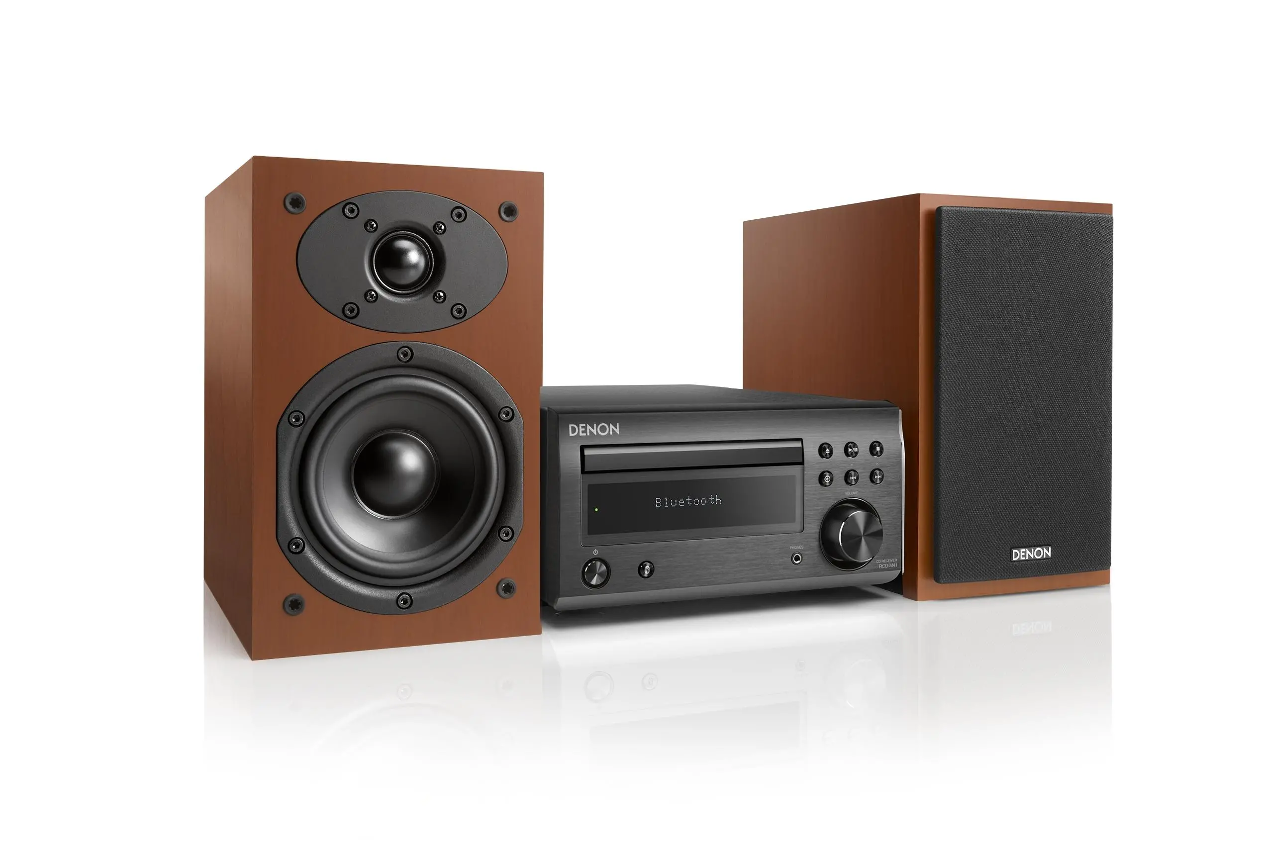 Wieża Denon D-M41DAB / RCD-M41DAB + SC-M41 60W Bluetooth Radio FM Czarny / Wiśniowy