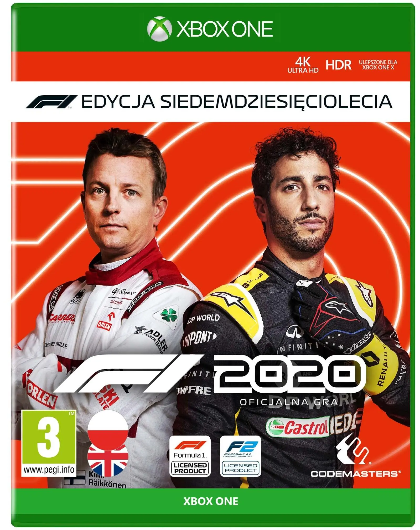 F1 2020 Edycja Siedemdziesięciolecia Gra na Xbox One (Kompatybilna z Xbox Series X)