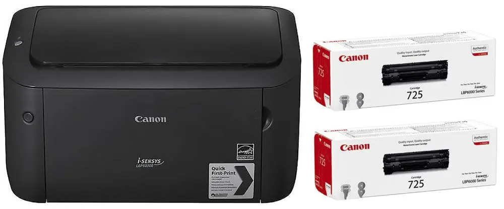 Drukarka Canon i-SENSYS LBP6030B + 2 x CRG725 Czarny