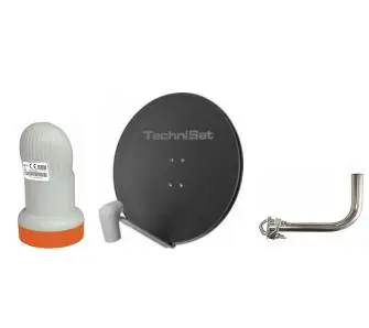 Antena satelitarna TechniSat Zestaw TechniDish 80 + Konwerter Phoenix CE UHD Single + Uchwyt balkonowy 40cm 0000/1759