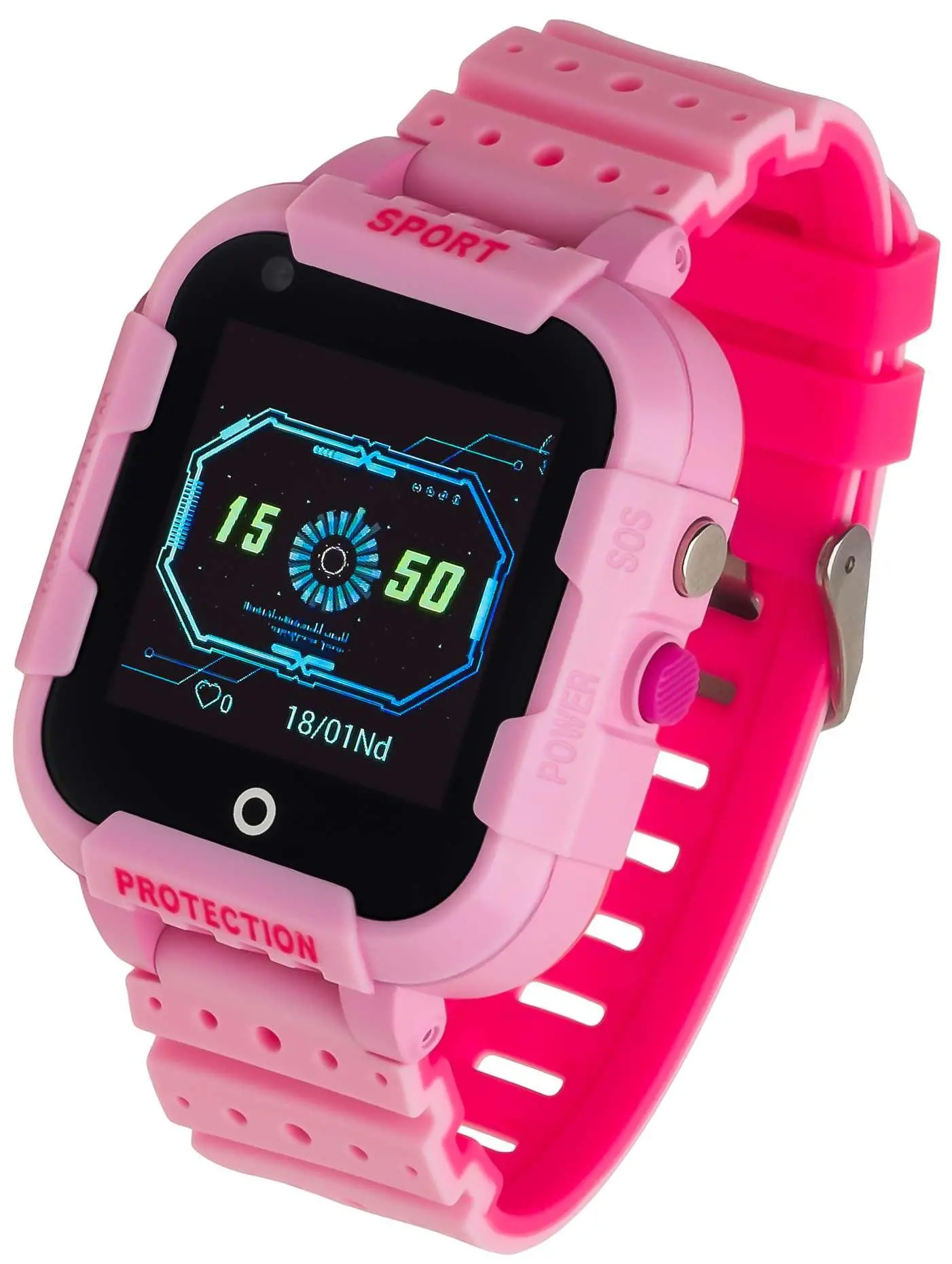 Smartwatch Garett Kids 4G Plus 55mm GPS Różowy