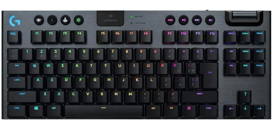 Klawiatura mechaniczna Logitech G915 TKL LIGHTSPEED Tactile GL Tactile Czarny