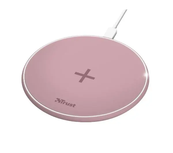 Zdjęcia - Ładowarka Trust Qylo Fast Wireless Charging Pad 7.5/10W Różowy 