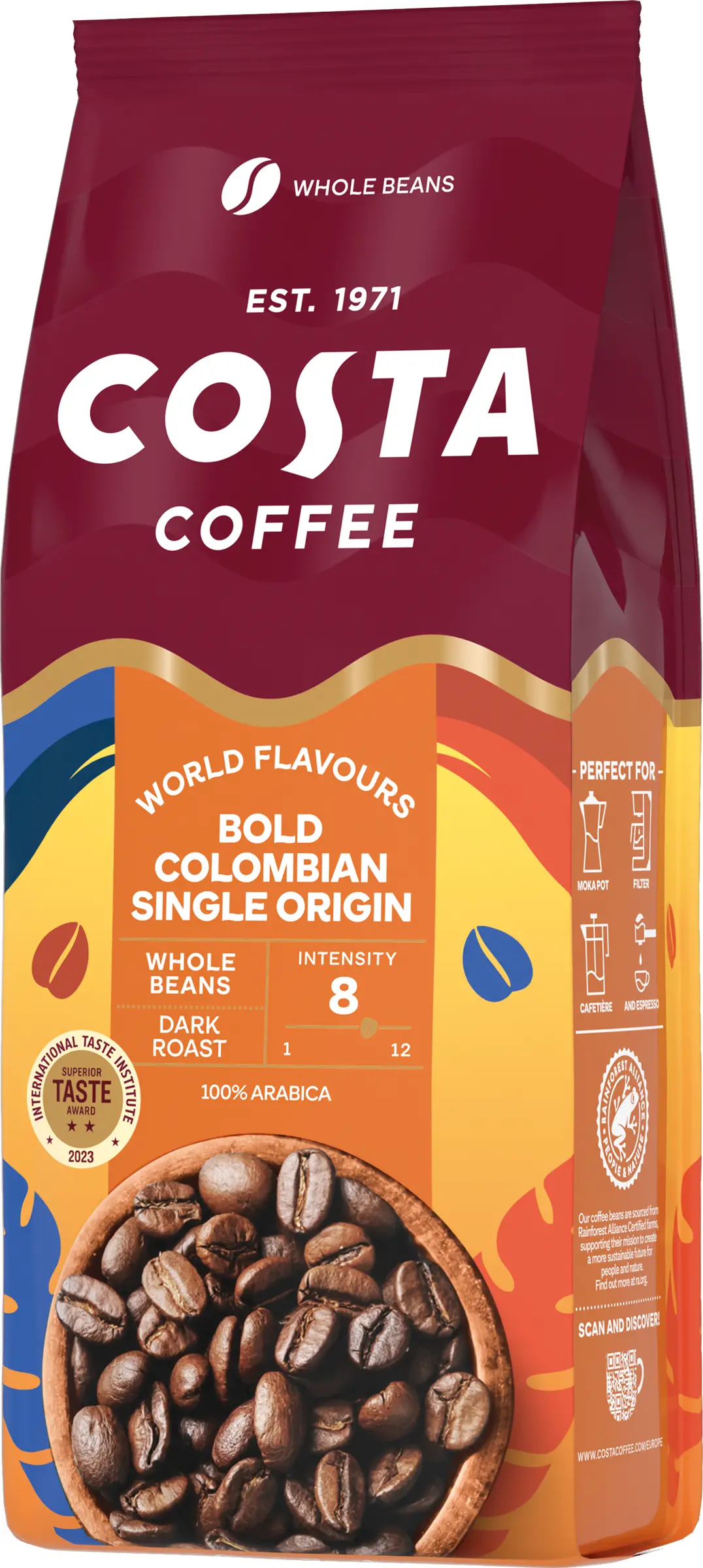 Kawa ziarnista Costa Coffee Bold Colombian Single Origin 500g