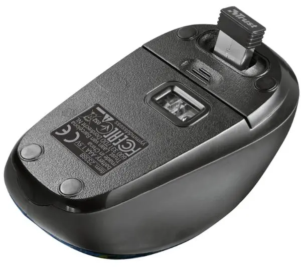 Trust Yvi Wireless Mouse Peacock 23388 Niebieski