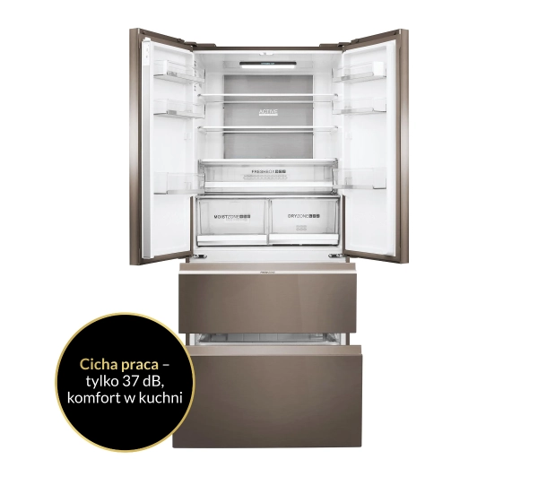 Haier Seria 7 HB18FGSAAA Pełny No Frost 190cm Szuflada z kontrolą wilgotności Tytanowy - DRUGI -30%, ALBO 5-TY ZA 1ZŁ - Kup na Raty - RRSO 0%