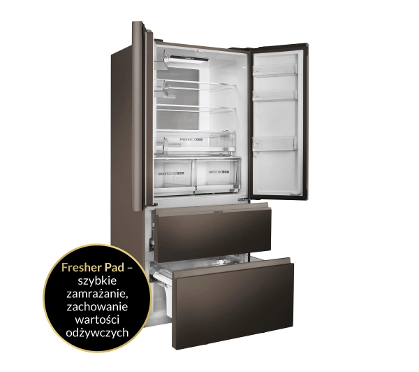 Haier Seria 7 HB18FGSAAA Pełny No Frost 190cm Szuflada z kontrolą wilgotności Tytanowy - DRUGI -30%, ALBO 5-TY ZA 1ZŁ - Kup na Raty - RRSO 0%