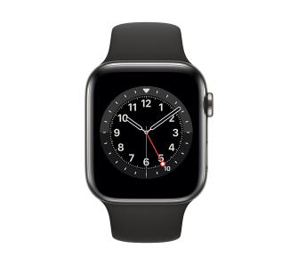 Apple Watch Series 6 GPS + Cellular 40mm (czarny-sport) Smartwatch