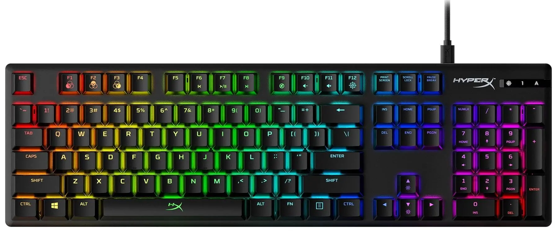 Klawiatura mechaniczna HyperX Alloy Origins Aqua Switch Czarny