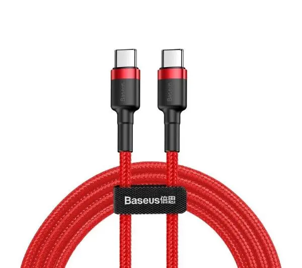 Baseus USB-C PD Cafule PD 2,0 QC 3,0 60W 2m Czerwony