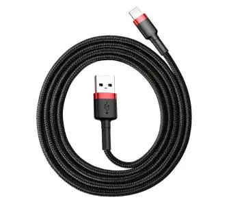 Kabel Baseus Lightning USB Cafule 2A 3m Czarno-czerwony