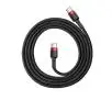 Kabel Baseus USB-C PD Cafule PD 2,0 QC 3,0 60W 2m Czarno-czerwony