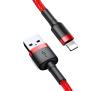 Kabel Baseus Lightning USB Cafule 2,4A 1m Czerwony