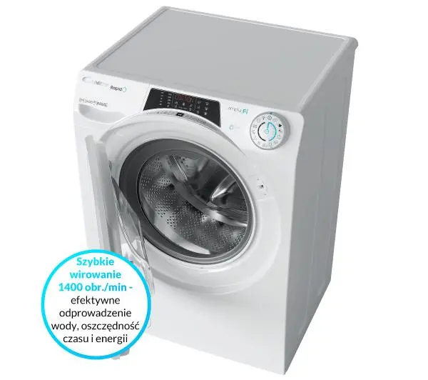 Candy RapidO RO 1486DWMT/1-S Slim 8kg 1400obr/min Zdalne sterowanie - DRUGI -30%, ALBO 5-TY ZA 1ZŁ - Kup na Raty - RRSO 0%