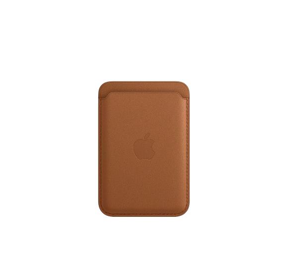 etui dedykowane Apple Leather Wallet MagSafe MHLT3ZM/A (naturalny brąz) 2020