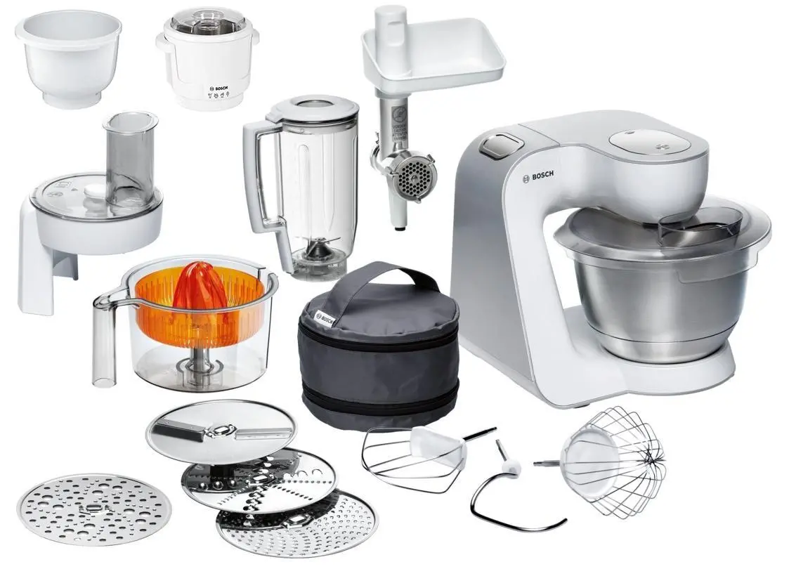 Robot planetarny Bosch MUM58259 1000W Maszynka do mielenia Przystawka do lodów Rozdrabniacz Wyciskarka do cytrusów Blender kielichowy