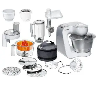 Robot planetarny Bosch MUM58259 1000W Maszynka do mielenia Przystawka do lodów Rozdrabniacz Wyciskarka do cytrusów Blender kielichowy