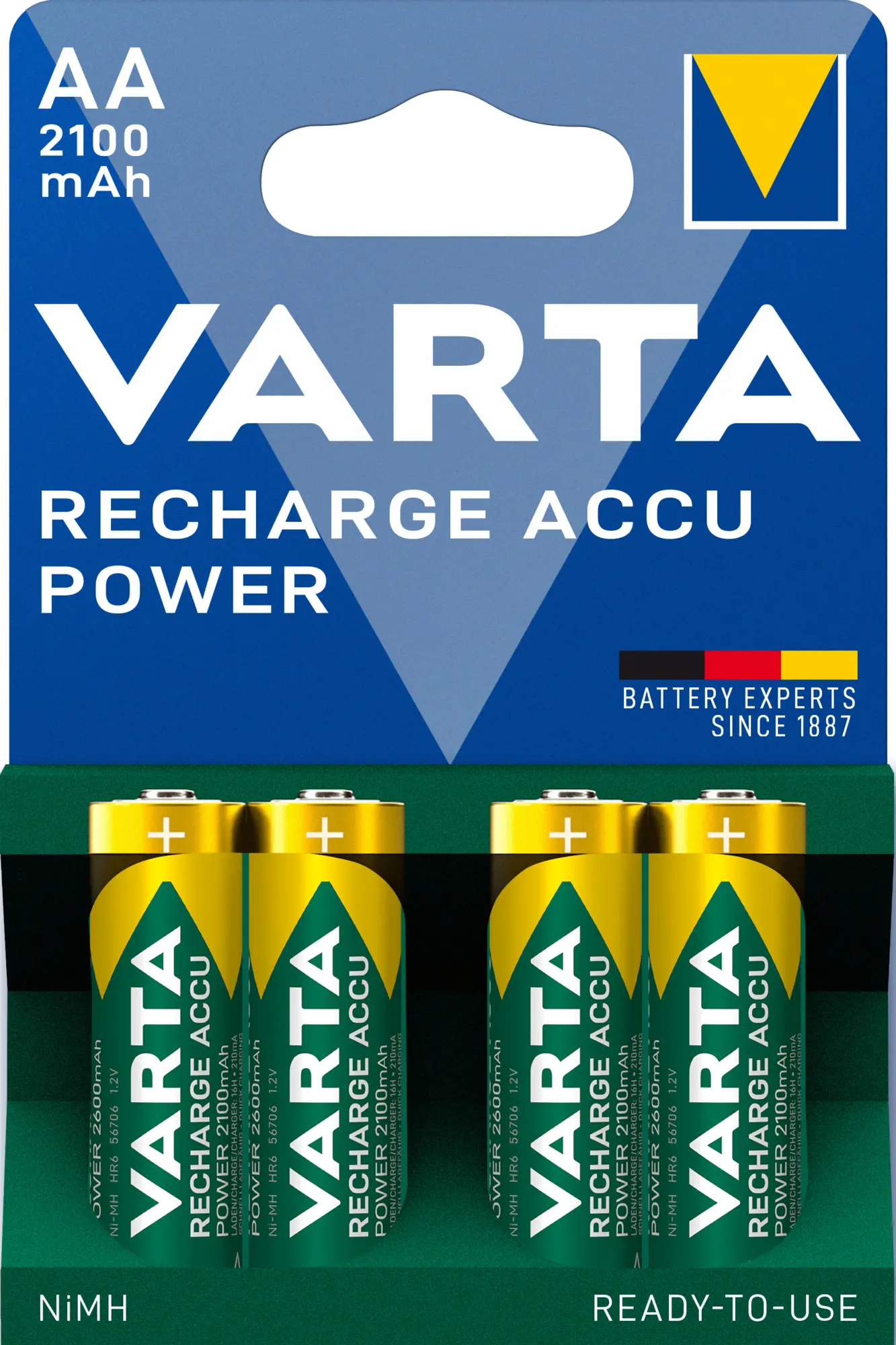 Akumulatorki VARTA Rechargeable ACCU AA 2100mAh 4szt.